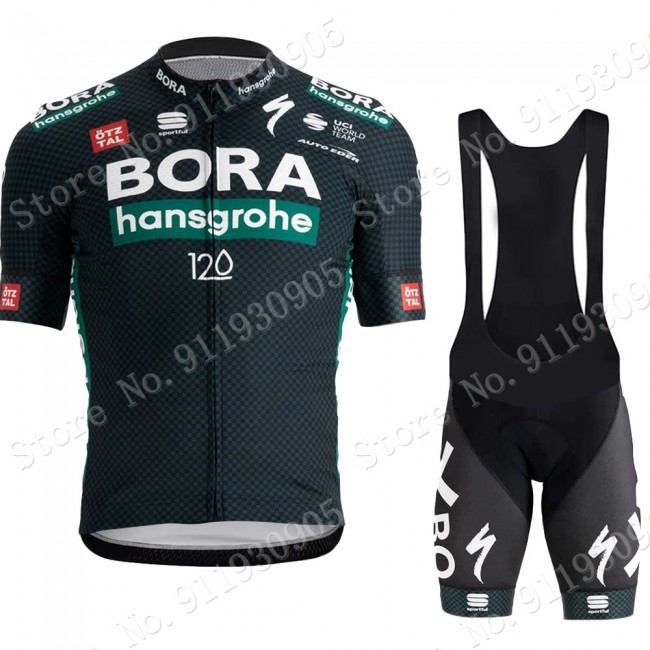 Bora Hansgrohe Tour De France Pro Team 2021 Fietskleding Fietsshirt Korte Mouw+Korte Fietsbroeken Bib 70635