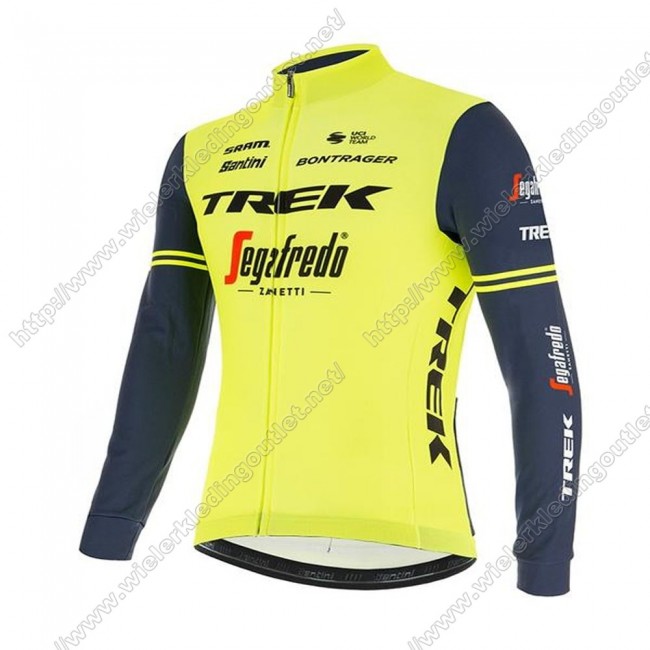 Trek Segafredo 2021 Fietsshirt Lange Mouw geel 39