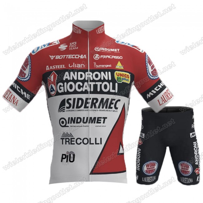 ANDRONI GIOCATTOLI 2021 Team Wielerkleding Fietsshirt Korte Mouw+Korte Fietsbroeken Bib 20210139