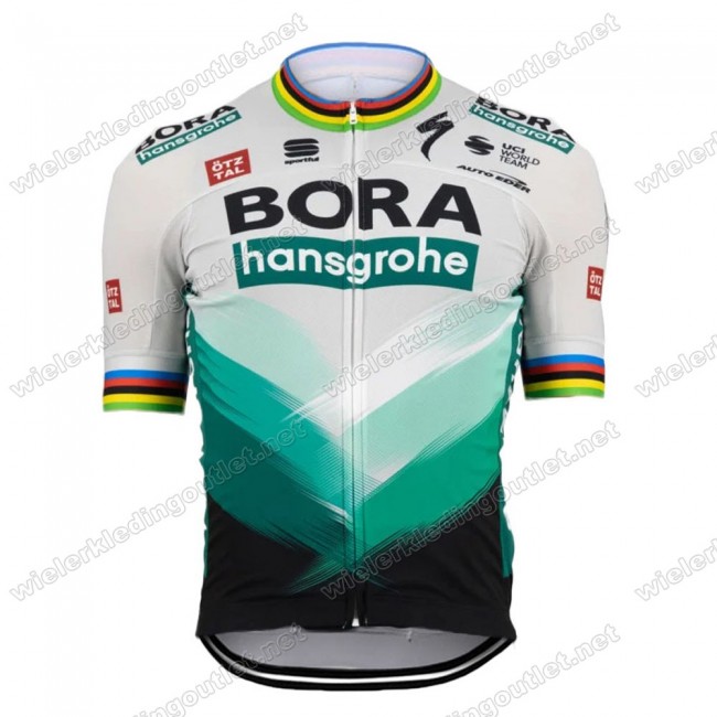 Bora Hansgrohe 2021 Team Wielerkleding Fietsshirt Korte Mouw World Champion 20210155