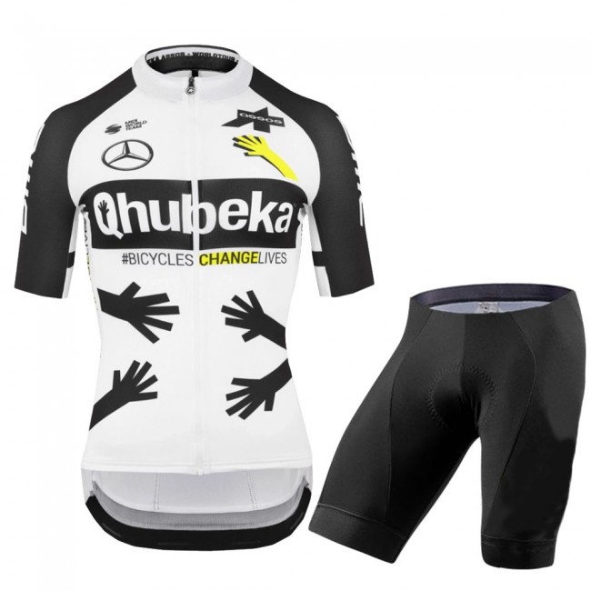 Qhubeka 2021 Team Wielerkleding Wielershirt Korte Mouw+Korte Fietsbroeken 2021052919