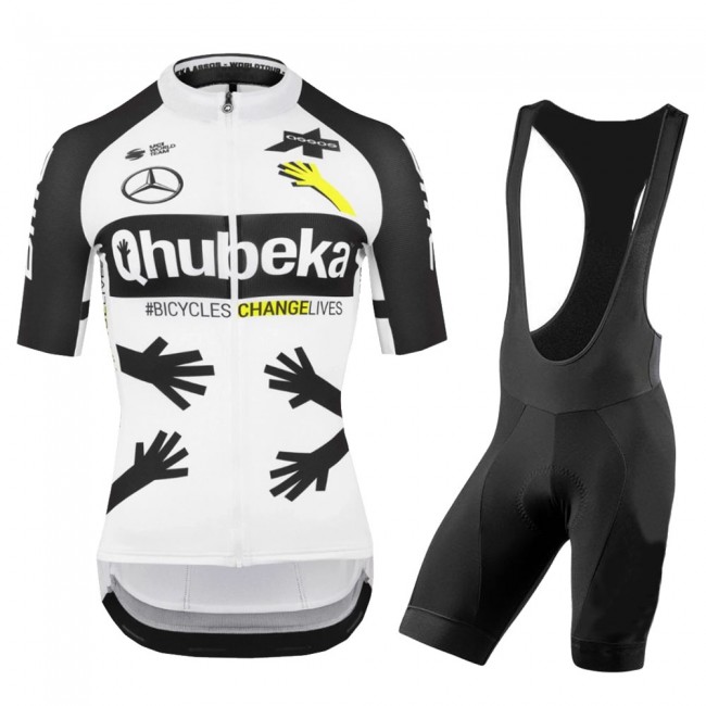 Qhubeka 2021 Team Fietskleding Fietsshirt Korte Mouw+Korte Fietsbroeken Bib 2021052920
