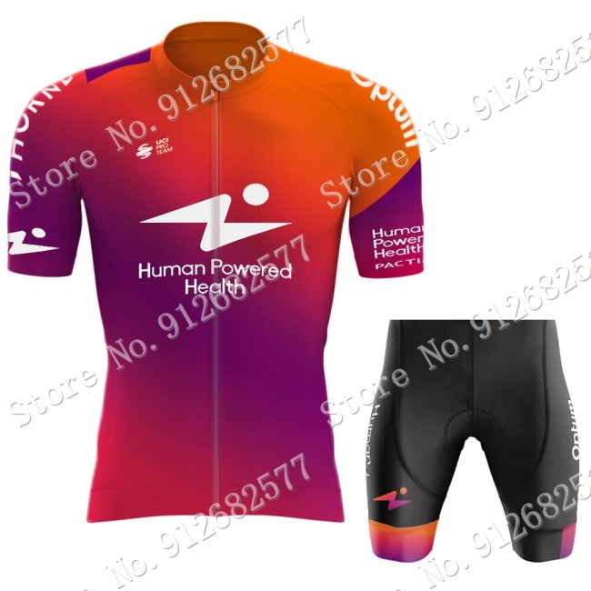 Team HPH Human Powered Health 2022 Fietskleding Fietsshirt Korte Mouw+Korte Fietsbroeken Bib 202202230