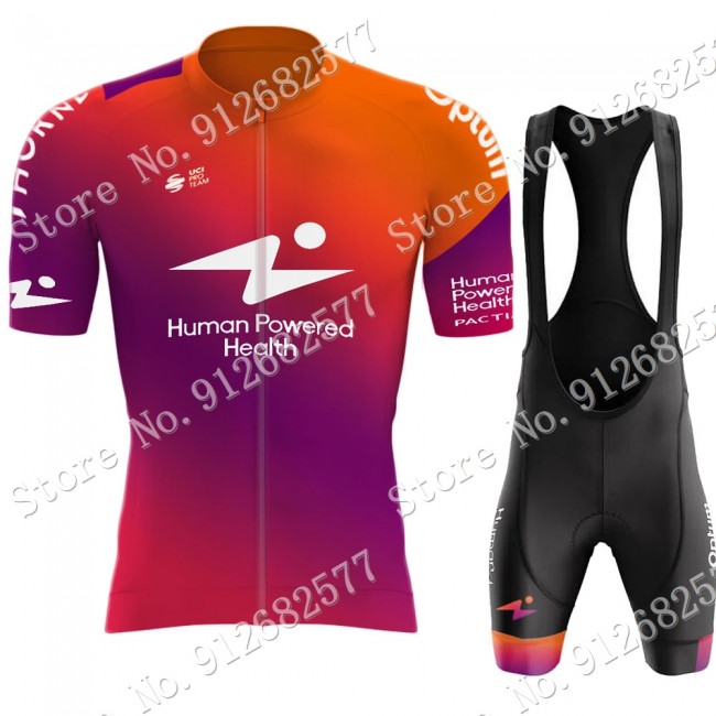 Team HPH Human Powered Health 2022 Fietskleding Fietsshirt Korte Mouw+Korte Fietsbroeken Bib 202202231