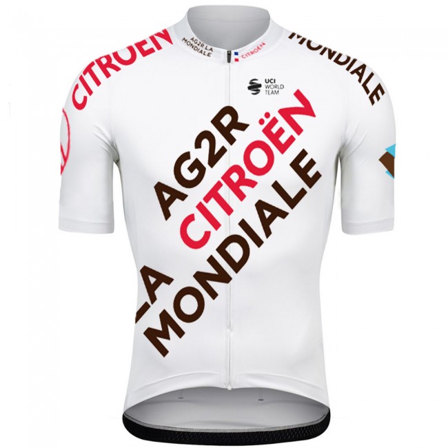 Team Ag2r White 2022 Wielerkleding Fietsshirt Korte Mouw 202261