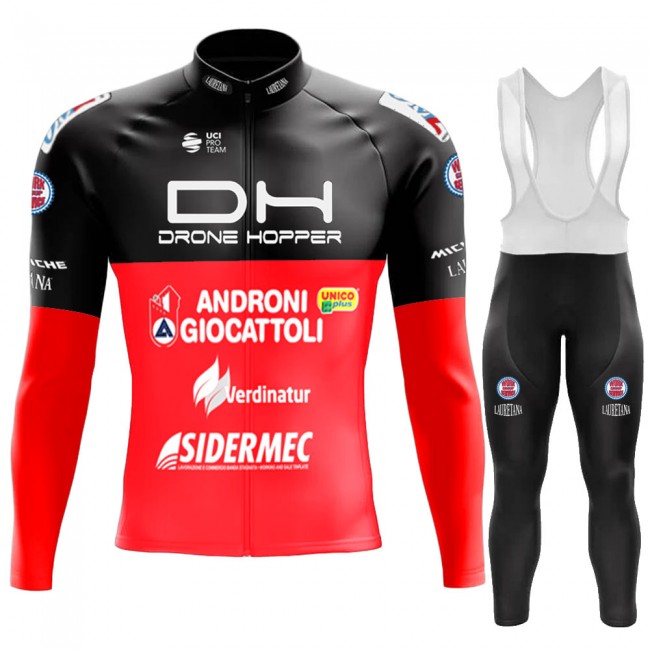 Drone Hopper-Androni Giocattoli 2022 Pro Team Fietskleding Fietsshirt Lange Mouw+Lange Fietsbroek Bib 202212207