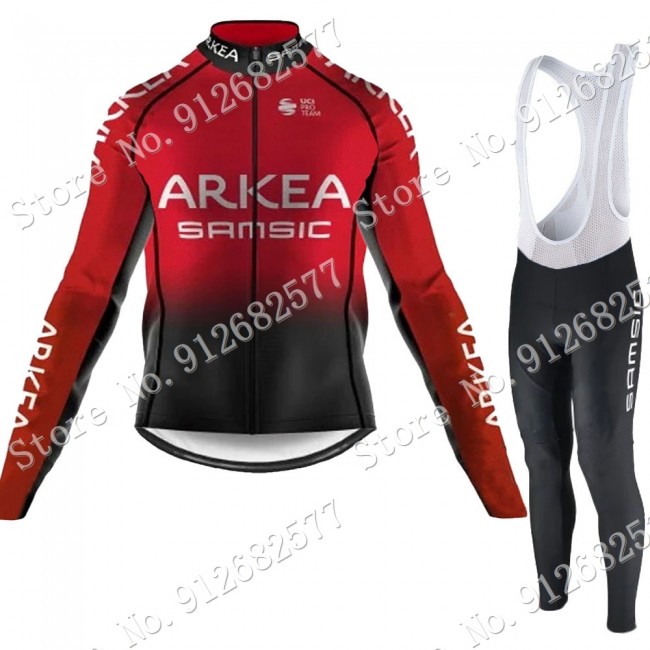 arkea samic 2022 Pro Team Fietskleding Fietsshirt Lange Mouw+Lange Fietsbroek 2022030739