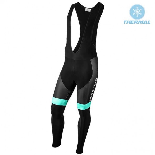 2022 Bianchi Milano Bianzone Green Thermal Lange Fietsbroek Bib kJOB5