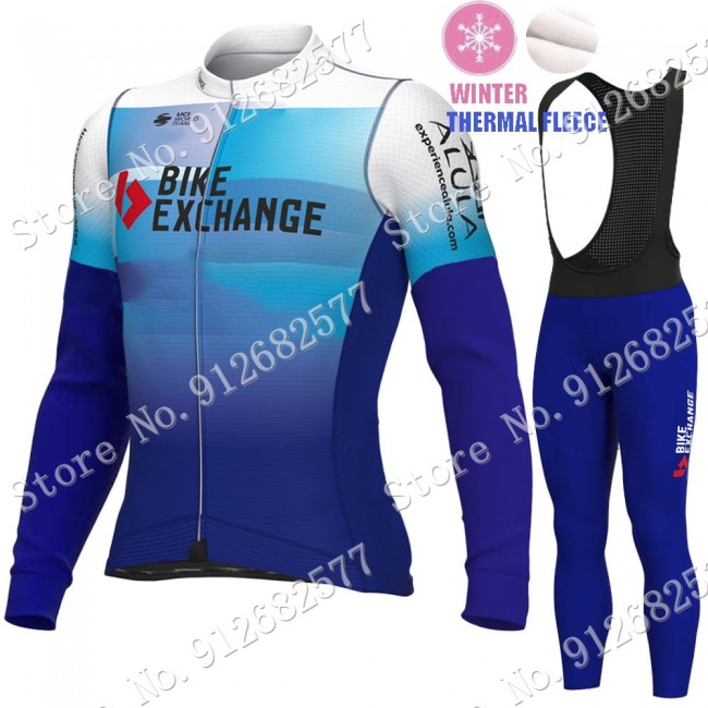 Winter bike exchange 2022 Pro Team Fietskleding Fietsshirt Lange Mouw+Lange Fietsbroek 2022030683