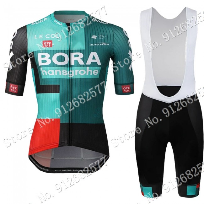 Team Bora Hansgrohe 2022 Fietskleding Fietsshirt Korte Mouw+Korte Fietsbroeken Bib 202201067