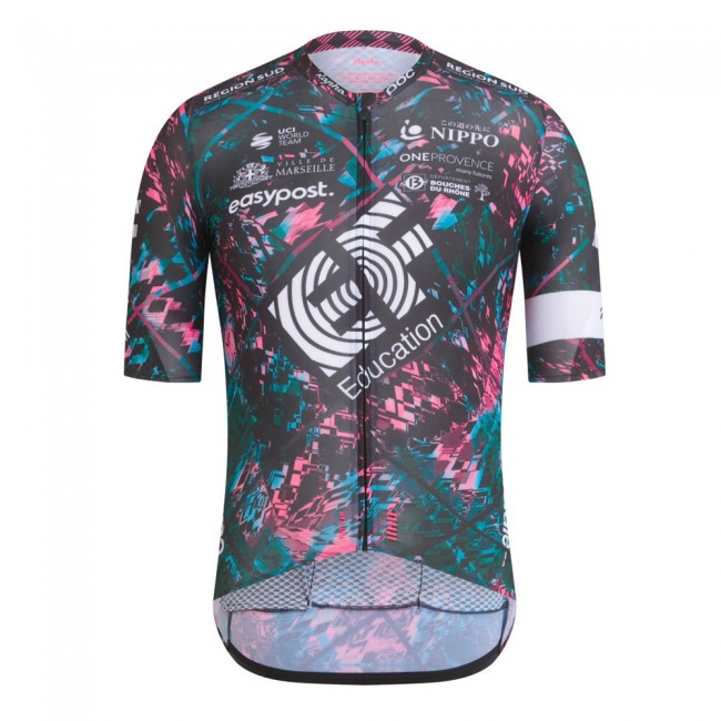 Team EF EDUCATION-EASYPOST 2022 Wielerkleding Fietsshirt Korte Mouw Black 2022052911