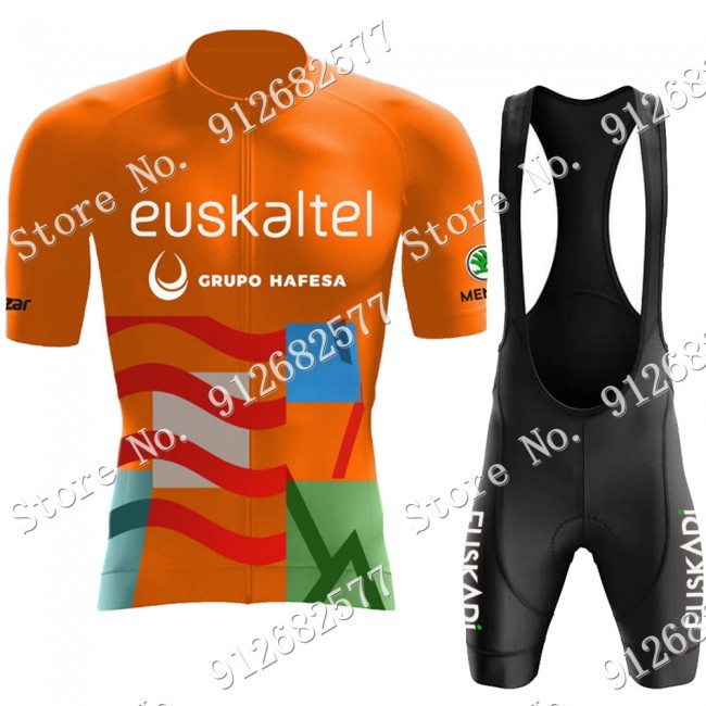 Team euskadi euskaltel Fietskleding Fietsshirt Korte Mouw+Korte Fietsbroeken 2022122526