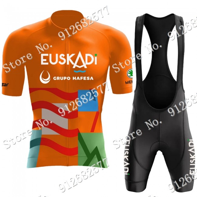 euskadi euskaltel Team Fietskleding Fietsshirt Korte Mouw+Korte Fietsbroeken Bib 2022122544