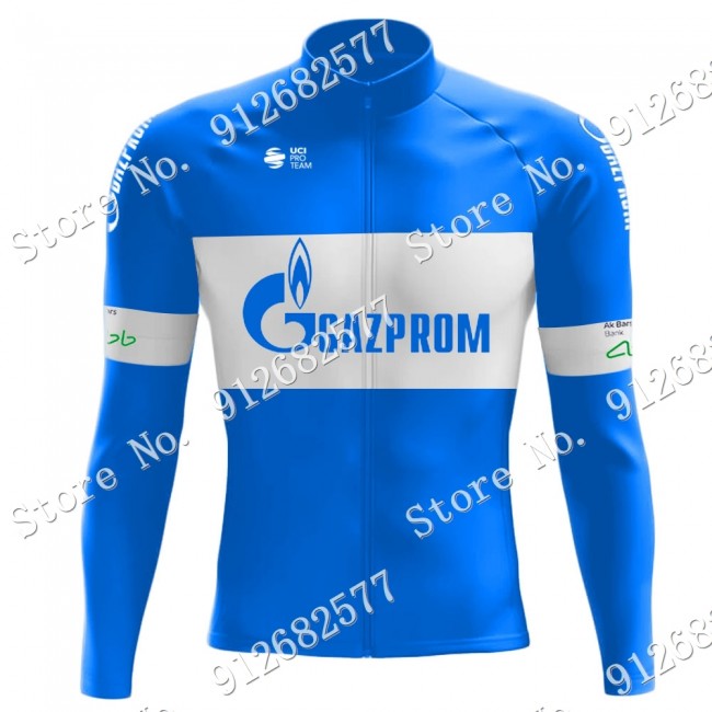 gazprom rusvelo 2022 Pro Team Fietsshirt Lange Mouw 2022122595