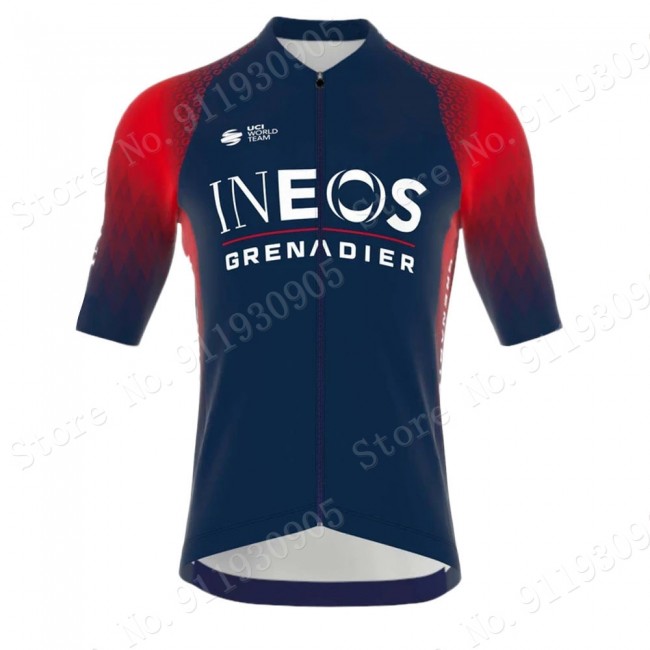 ineos grenadier Tour De France 2022 Team Wielerkleding Fietsshirt Korte Mouw Blue 202215