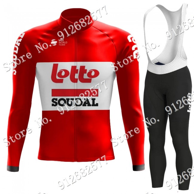 Lotto Soudal 2022 Pro Team Fietskleding Fietsshirt Lange Mouw+Lange Fietsbroek Bib 2022122557
