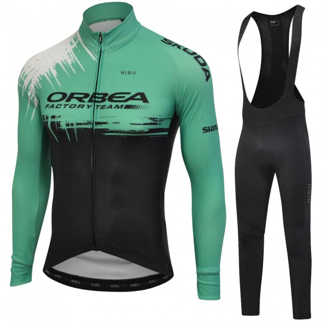 Orbea 2022 Pro Team Fietskleding Fietsshirt Lange Mouw+Lange Fietsbroek Bib 202258