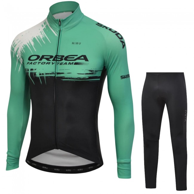 Orbea 2022 Pro Team Fietskleding Fietsshirt Lange Mouw+Lange Fietsbroek Bib 202259