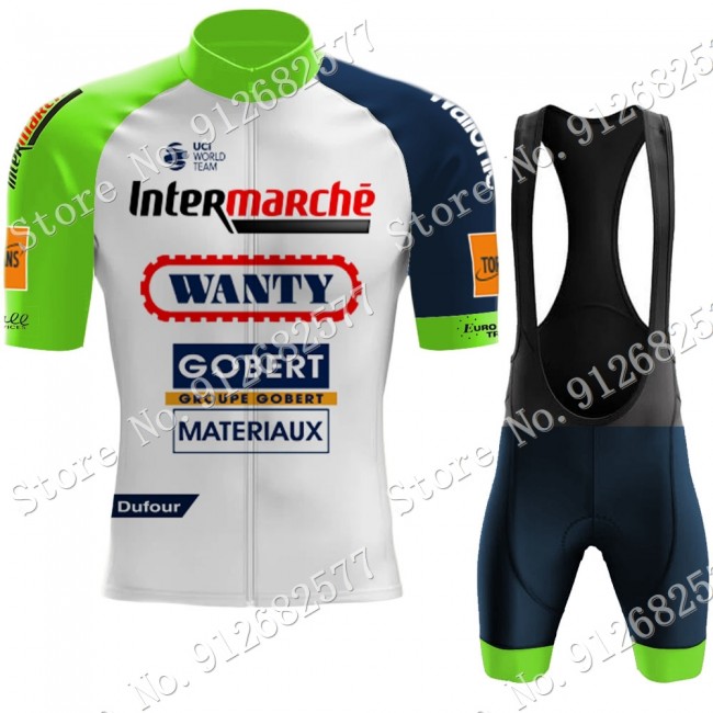 Team Wanty Gobert 2022 Fietskleding Fietsshirt Korte Mouw+Korte Fietsbroeken Bib 202202161