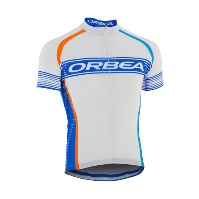 2015 Orbea wit-blauw Fietsshirt Korte Mouwen 2211