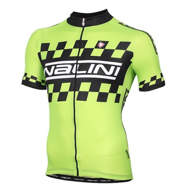 2015 Nalini Racing-Drapeau groen Fietsshirt Korte Mouwen 2034