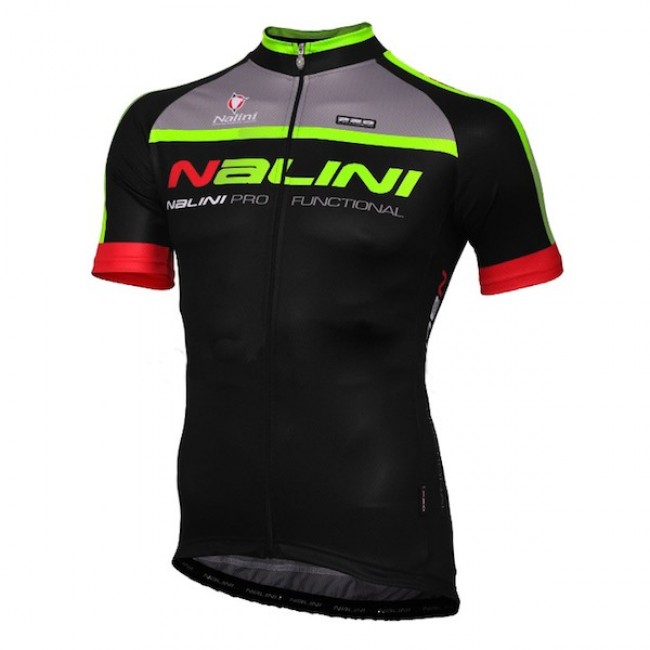 2015 Nalini Grechetto zwart fluorescence Fietsshirt Korte Mouwen 2036