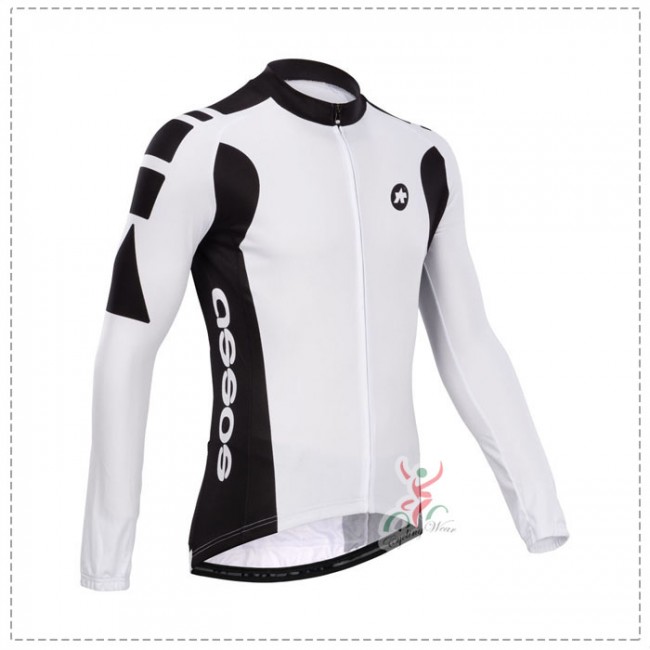 Assos 2014 Fietsshirt lange mouw Zwart Wit 1422