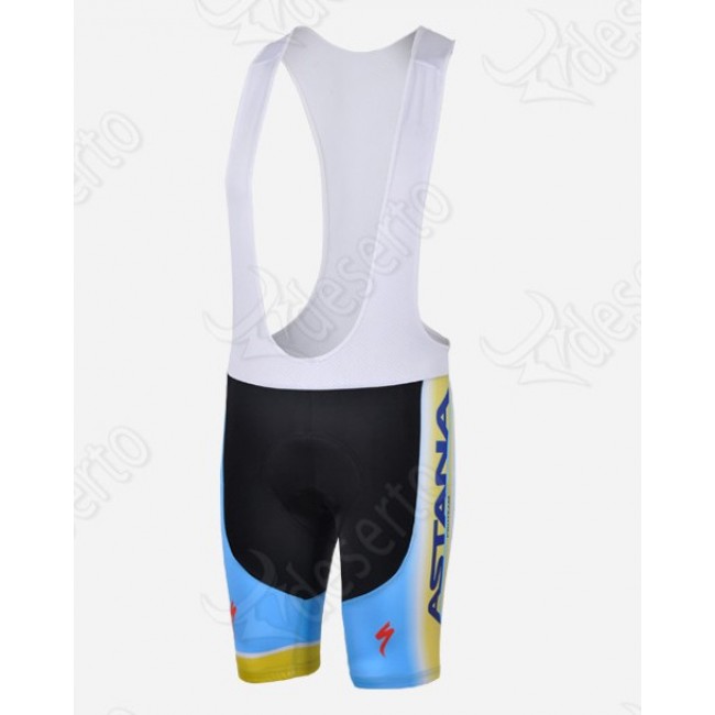 Astana Pro Team Korte fietsbroeken Bib met zeem 2014 810