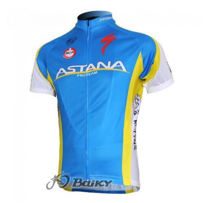 Astana Pro Team Fietsshirt Korte mouw blauw 5