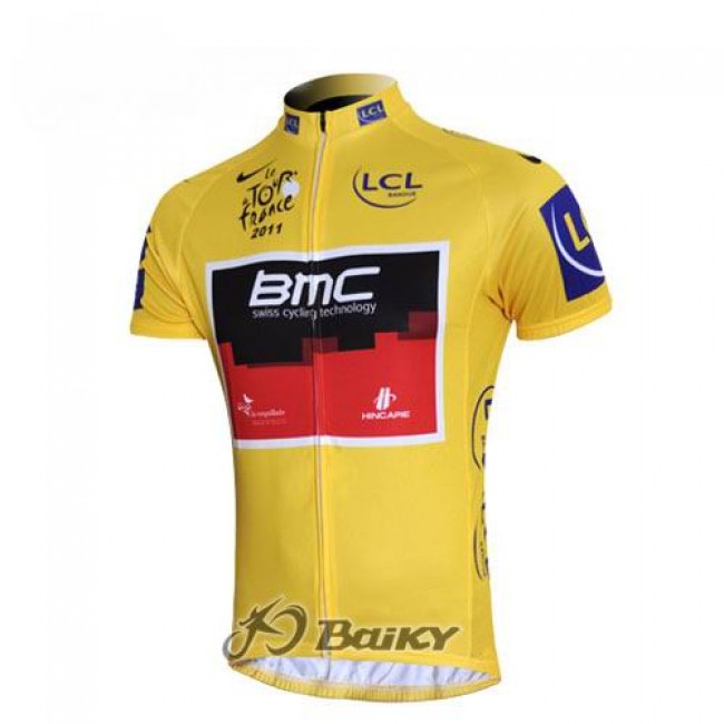 BMC 2011 Tour De France Fietsshirt Korte mouw geel 36