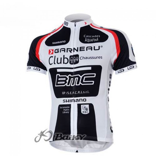 BMC Garneau Team Fietsshirt Korte mouw wit 25
