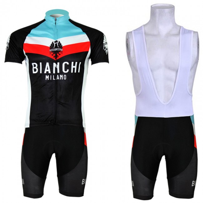 Bianchi Pro Team Fietsshirt Korte mouw Korte fietsbroeken Bib met zeem Kits 22
