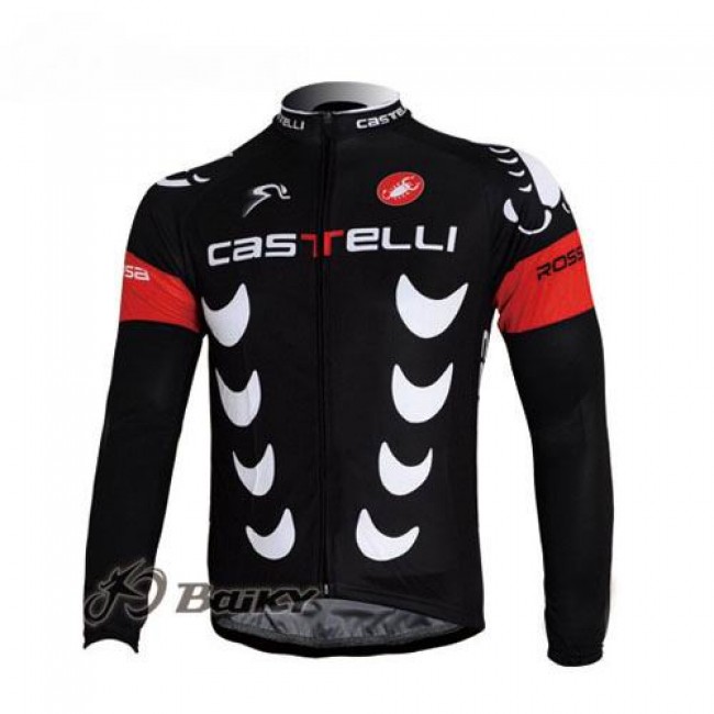 Castelli Pro Team Fietsshirt lange mouw zwart 4449