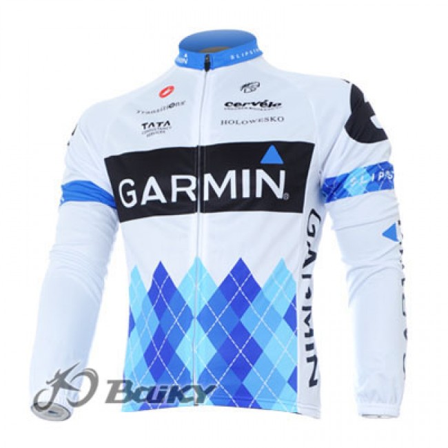 Garmin Barracuda Pro Team Fietsshirt lange mouw wit 4464