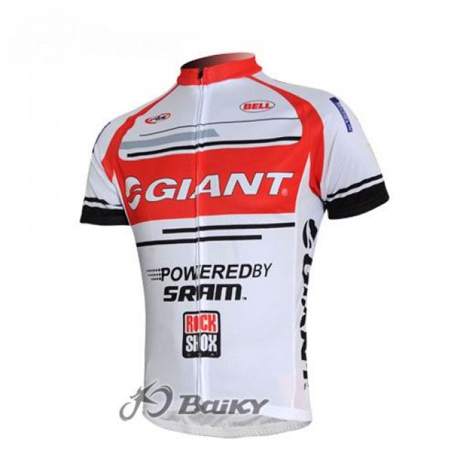 Giant Sram Pro Team Fietsshirt Korte mouw rood wit 3907