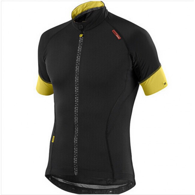 2015 MAVIC Fietsshirt Korte Mouw Zwart geel 2405