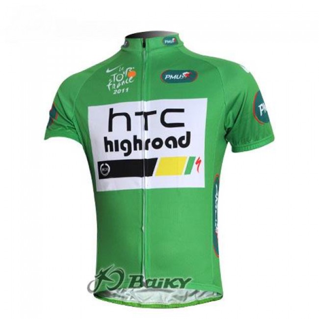 HTC-Highroad Pro Team Fietsshirt Korte mouw groen 241