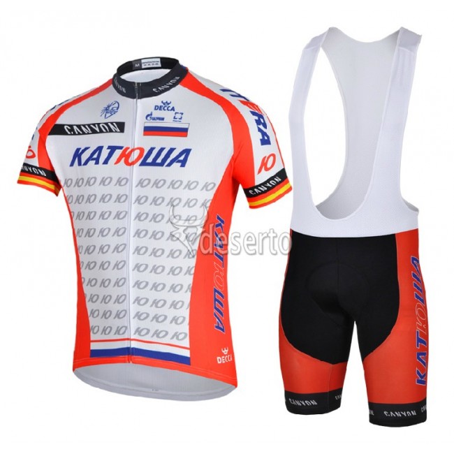 Katusha Team 2014 Fietspakken Fietsshirt Korte+Korte koersbroeken Bib 1082