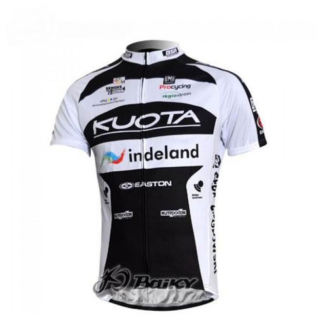 Kuota Indeland Pro Team Fietsshirt Korte mouw zwart wit 3906