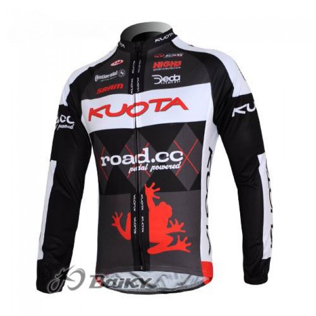 Kuota SRAM Road Pro Team Fietsshirt lange mouw zwart wit 275