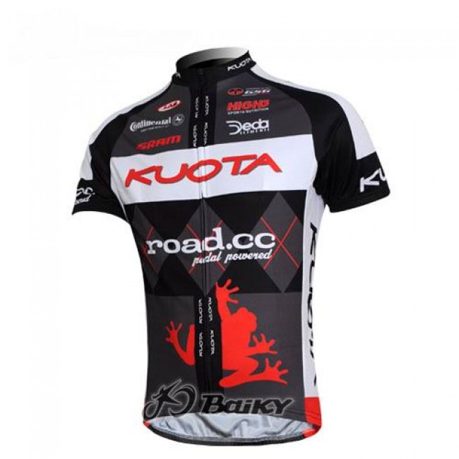 Kuota SRAM Road Pro Team Fietsshirt Korte mouw zwart wit 274