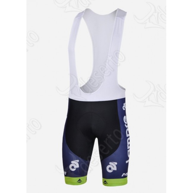 Lampre Merida 2014 Korte fietsbroeken Bib met zeem Blue 1277