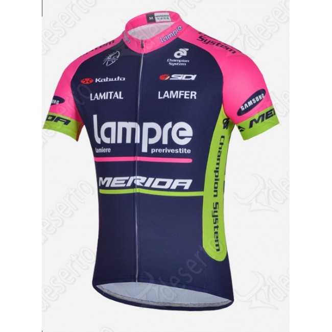 Lampre Merida 2014 Fietsshirt Korte mouw Blue 1274