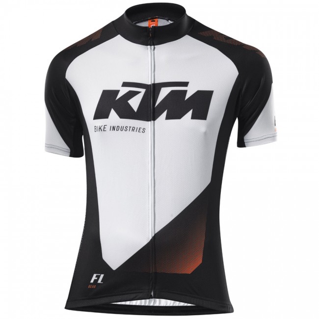 2016 KTM Factory Line 2 Fietsshirt Korte Mouw wit zwart 2016036564