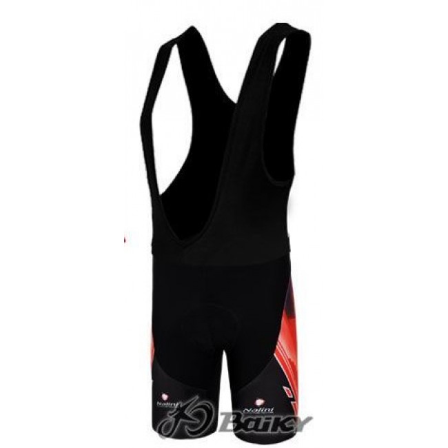 Nalini Pro Team Korte fietsbroeken Bib met zeem rood zwart 4574