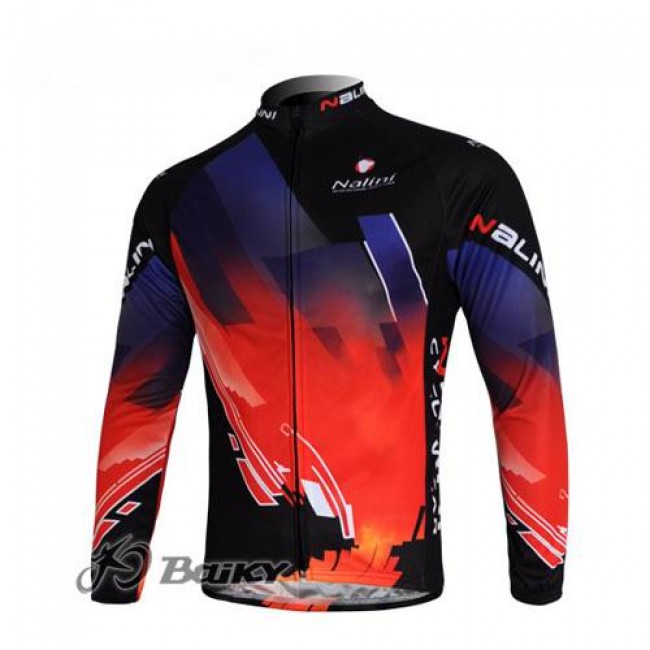 Nalini Pro Team Fietsshirt lange mouw rood zwart 4481