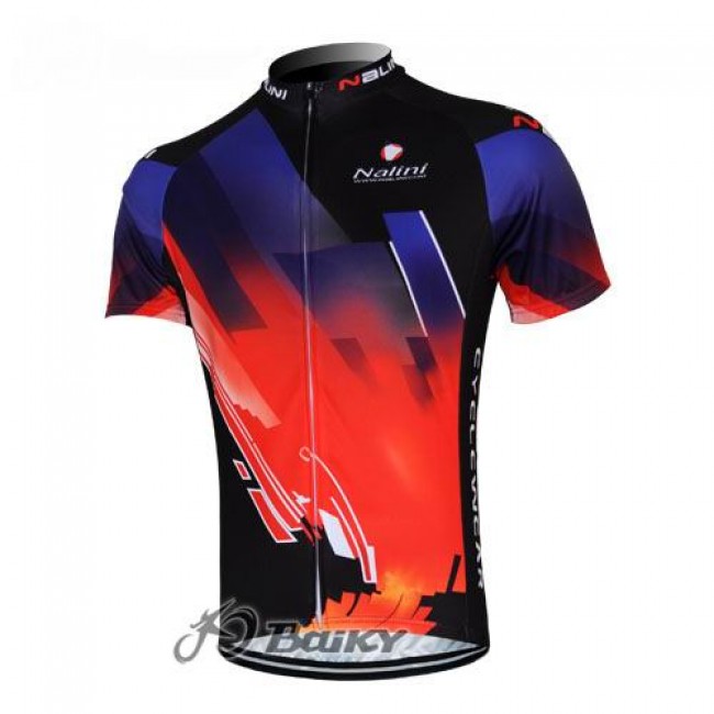 Nalini Pro Team Fietsshirt Korte mouw rood zwart 389