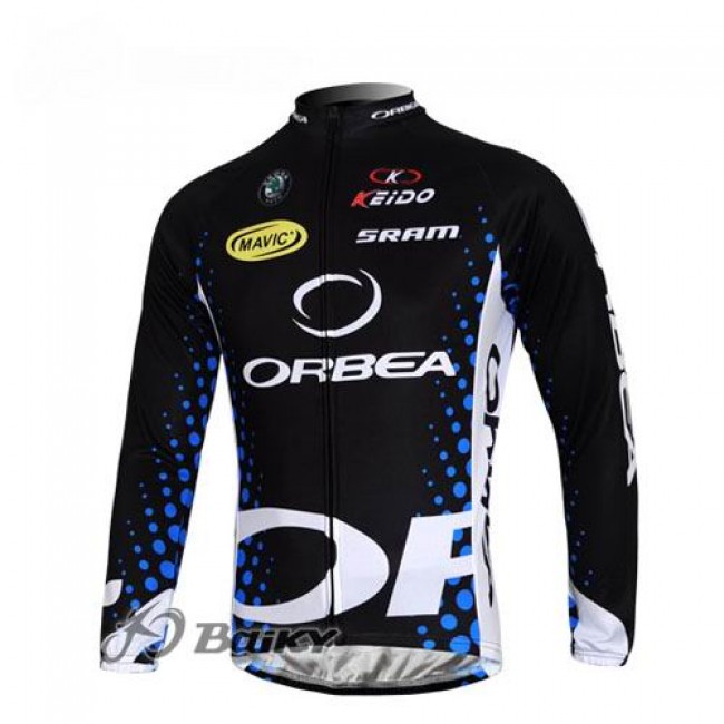 Orbea Pro Team Fietsshirt lange mouw zwart blauw 455