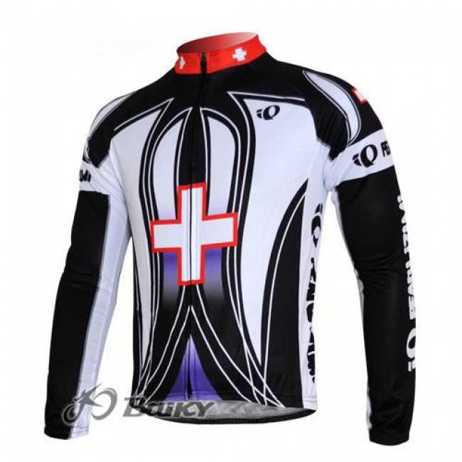 Pearl Izumi Pro Team Fietsshirt lange mouw wit zwart rood 4503