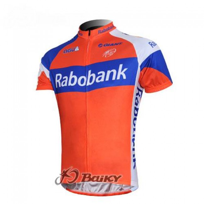 Rabobank Pro Team Fietsshirt Korte mouw roze blauw 3939